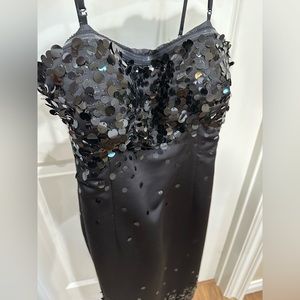 Calvin Klein black dress.